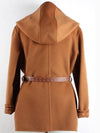 Women s Hooded Wrap Coat 40 - LOUIS VUITTON - BALAAN 6