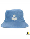Harley Embroidered Logo Bucket Hat Light Blue - ISABEL MARANT - BALAAN 2