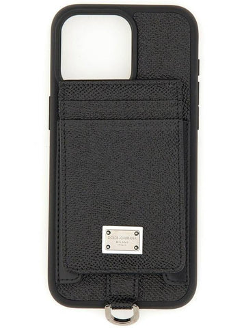 Dolce & Gabbana Black Leather Cases - DOLCE&GABBANA - BALAAN 1