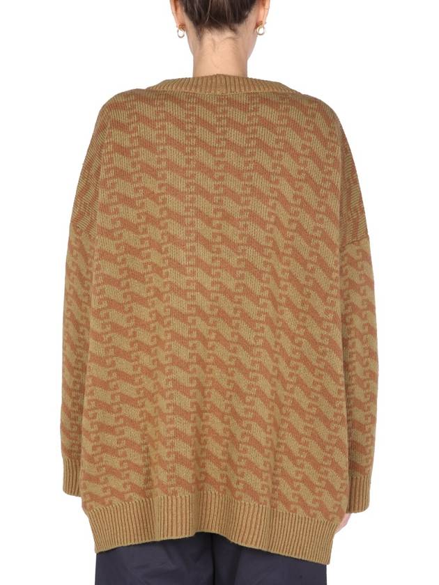 V-NECK JACQUARD SWEATER - JEJIA - BALAAN 3