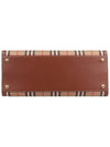 Vintage Check Two-Handle Title Medium Shoulder Bag Beige - BURBERRY - BALAAN 7