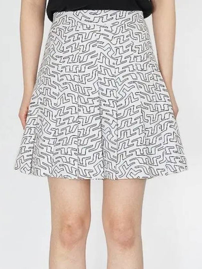 Golf Adina Print Skirt White - J.LINDEBERG - BALAAN 2