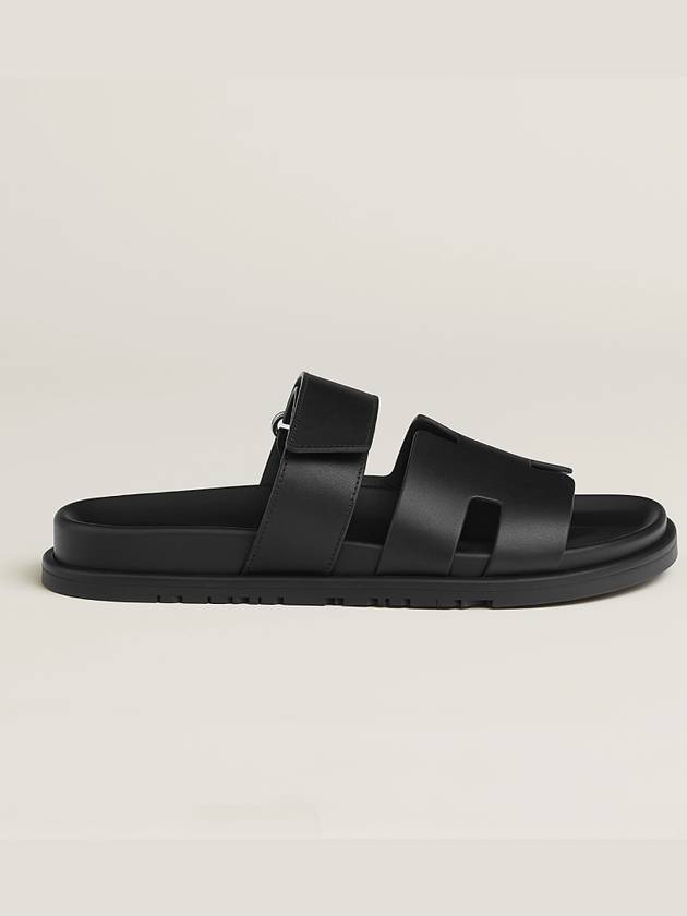 Domestic Men s Sandals Chypre Noir Black H222000ZH - HERMES - BALAAN 7