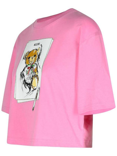 Moschino Pink Cotton T-Shirt - MOSCHINO - BALAAN 2