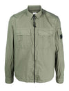 Taylon L Lens Shirt Zip Up Jacket Khaki - CP COMPANY - BALAAN 3