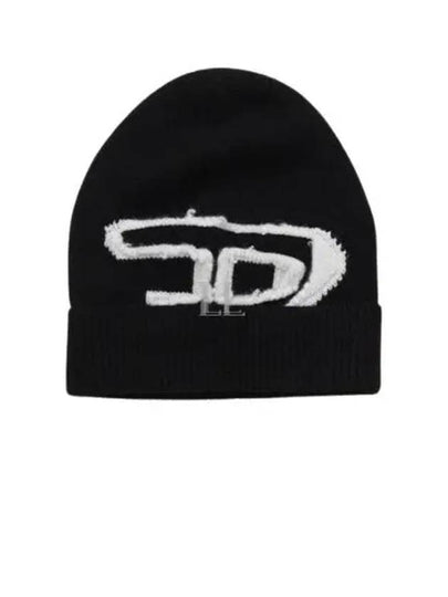 K-Peel Logo Intarsia Beanie Black - DIESEL - BALAAN 2