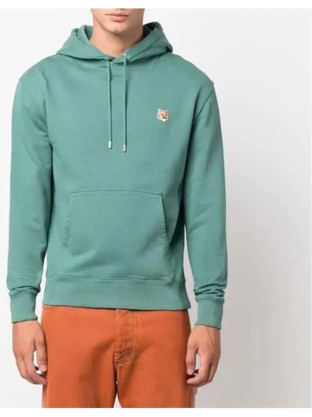 Fox Head Patch Regular Hoodie Teal Grey - MAISON KITSUNE - BALAAN 3