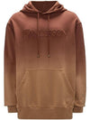 Logo Embroidered Drawstring Hoodie Brown - JW ANDERSON - BALAAN 1