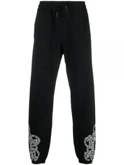 Training Logo Print Jogger Track Pants Black - MARCELO BURLON - BALAAN 2