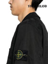 Wappen Patch Overshirt Zip Up Jacket Black - STONE ISLAND - BALAAN 6