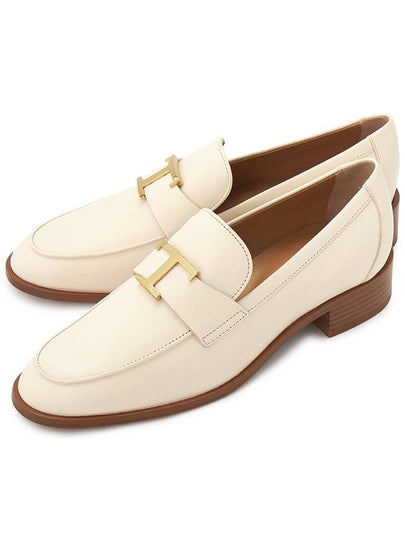 T Timeless Leather Loafer Ivory - TOD'S - BALAAN 2