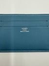 Citizen Twill Card Holder Wallet Blue Jeans H085114 - HERMES - BALAAN 7