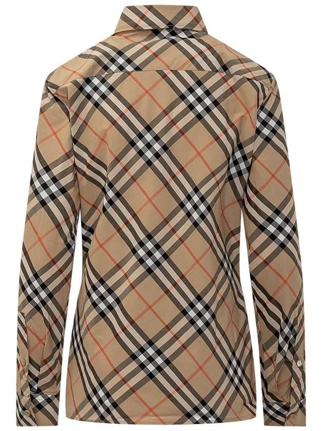 Check Pattern Shirt Beige - BURBERRY - BALAAN 3