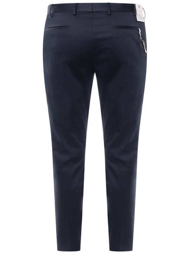 Pt Torino Navy Cotton Pants - PT TORINO - BALAAN 2