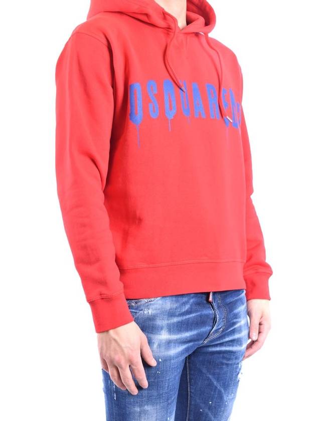 Men's Spray Logo Hood Red - DSQUARED2 - BALAAN 3