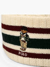 Polo Bear Cable Cricket Knit Beanie Beige - POLO RALPH LAUREN - BALAAN 4