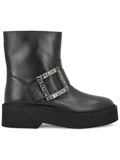 Viv' Rangers Biker Mid Boots Black - ROGER VIVIER - BALAAN 2