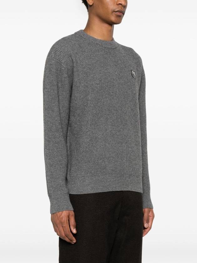 MAISON KITSUNÉ BOLD FOX HEAD PATCH COMFORT RIBBED JUMPE - MAISON KITSUNE - BALAAN 3