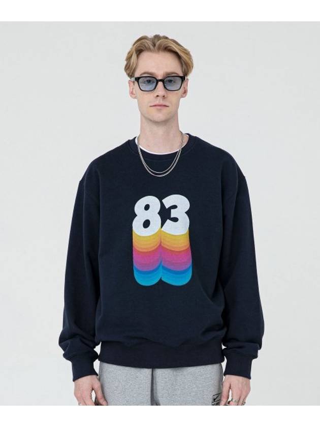 Numero MTM NAVY 83 Rainbow Sweatshirt - VESTITO - BALAAN 2