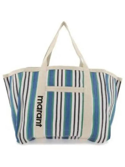 Warden Striped Tote Bag Blue - ISABEL MARANT - BALAAN 2