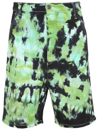 Men's Tie Dye Shorts Green - AMI - BALAAN 2