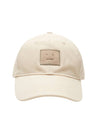 Leather Face Patch Ball Cap Oatmeal - ACNE STUDIOS - BALAAN 1