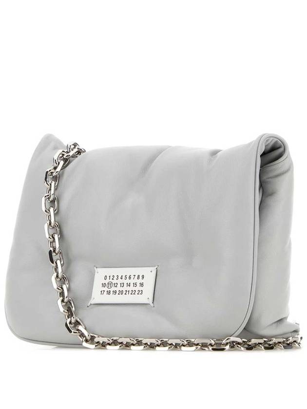 Glam Slam Logo Flap Cross Bag Light Grey - MAISON MARGIELA - BALAAN 3