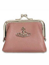 EMMA Grain Leather Coin Wallet Pink - VIVIENNE WESTWOOD - BALAAN 1