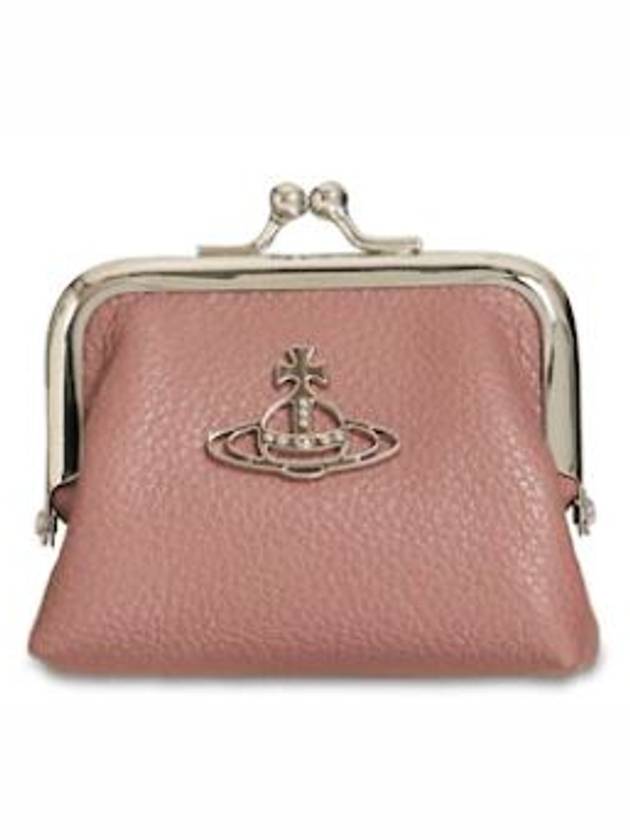 EMMA Grain Leather Coin Wallet Pink - VIVIENNE WESTWOOD - BALAAN 1