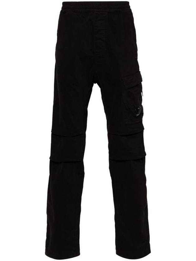 Lens Detail Tapered Straight Pants Black - CP COMPANY - BALAAN 2