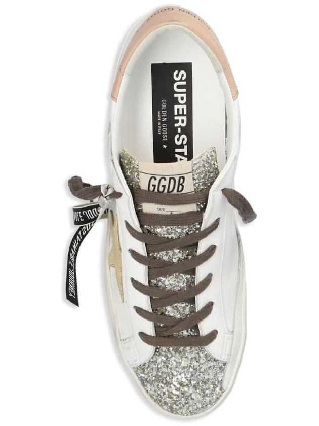 Platinum Glitter Toe Leather Low Top Sneakers White - GOLDEN GOOSE - BALAAN 6