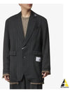 Wide herringbone jacket black A10JK033BLACK - MAISON MIHARA YASUHIRO - BALAAN 2