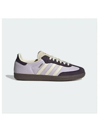 Samba OG Leather Low-Top Sneakers Silver Dawn - ADIDAS - BALAAN 2