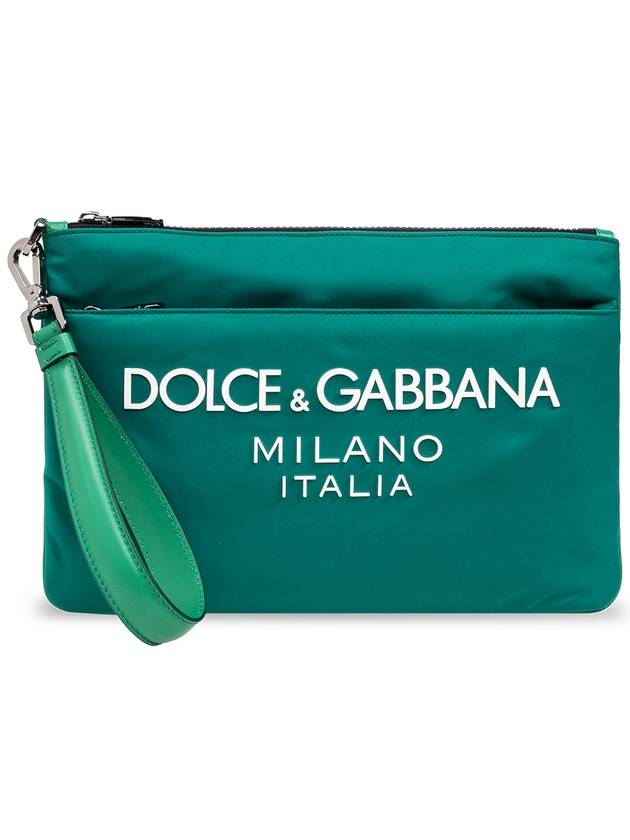 Dolce & Gabbana Handbag With Logo, Men's, Green - DOLCE&GABBANA - BALAAN 1