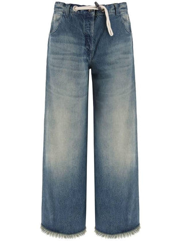 Genius Wide Jeans Light Blue - MONCLER - BALAAN 1