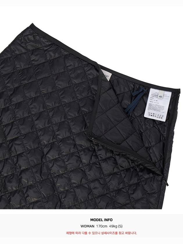 Padded Mini A-Line Skirt Black - MONCLER - BALAAN 11