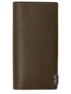 B-Cut Leather Two-Fold Long Wallet Brown - BURBERRY - BALAAN 2