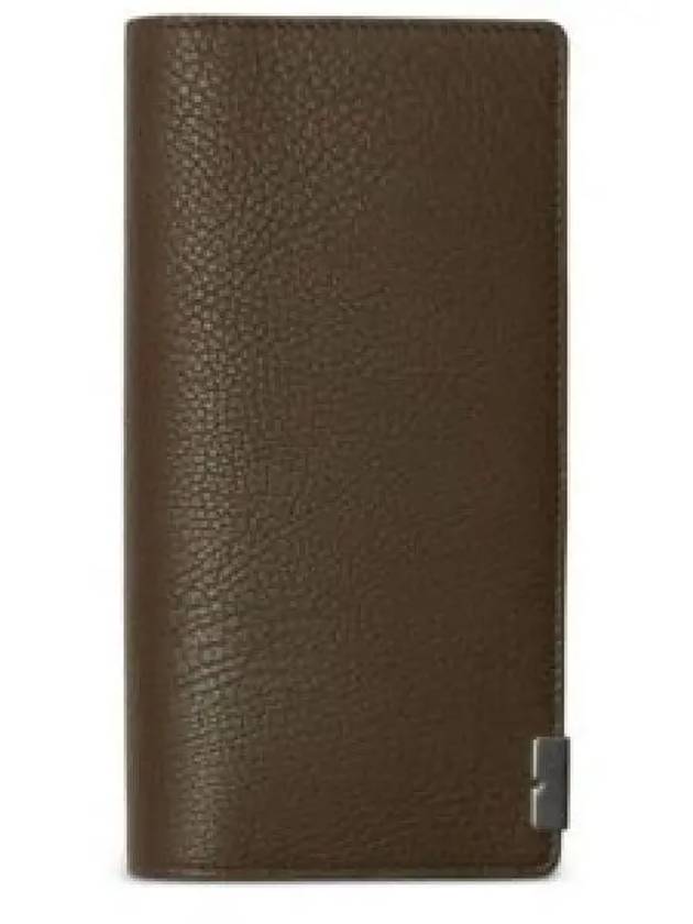 B-Cut Leather Two-Fold Long Wallet Brown - BURBERRY - BALAAN 2