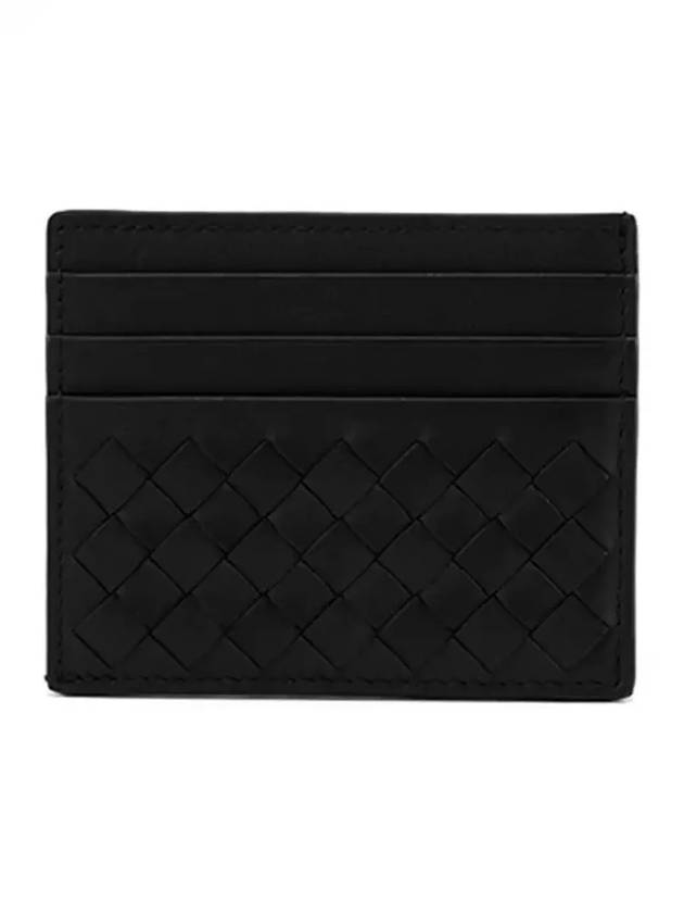 Intrecciato Card Wallet Black - BOTTEGA VENETA - BALAAN 5