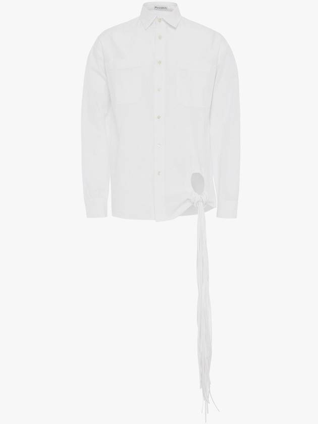 iong sleeve shirt with fringe details - JW ANDERSON - BALAAN 1