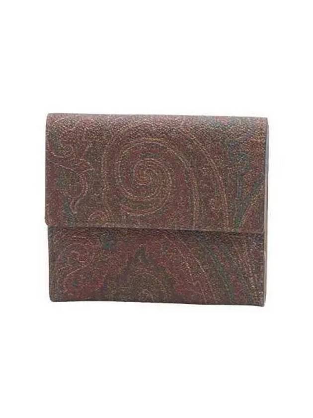 Women s Paisley 3 tier Coin Ring Wallet Brown 0N925 8210 - ETRO - BALAAN 1