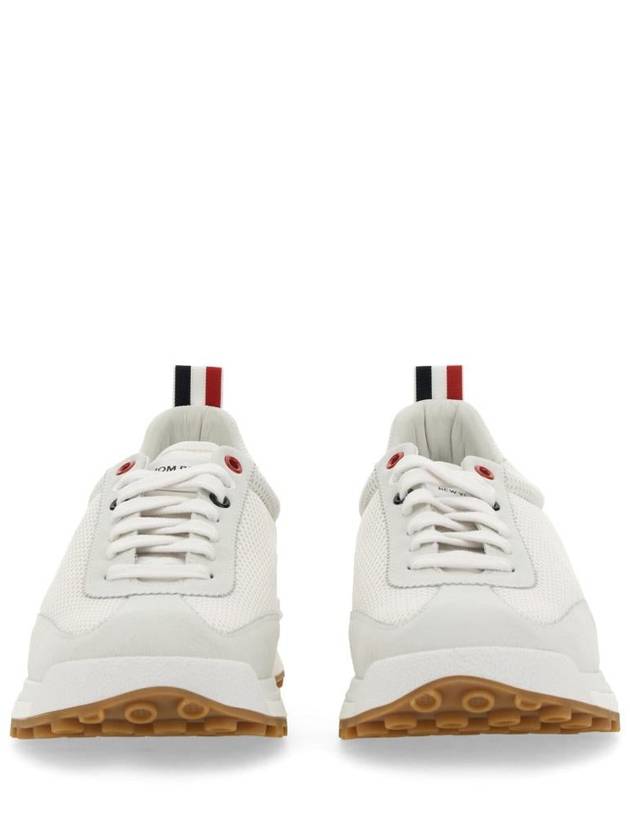 Fine Kid Suede Tech Runner White - THOM BROWNE - BALAAN 10