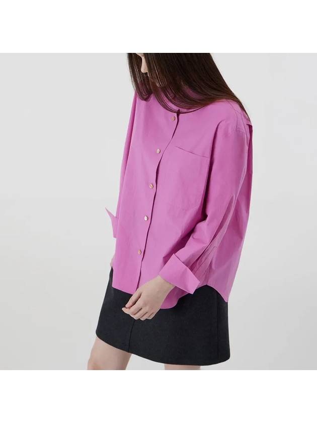 Oversized Fit Bio Cotton Shirt Jean Pink - VOYONN - BALAAN 4