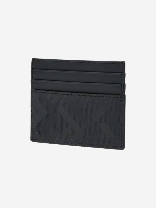 Shadow Diagonal Card Wallet Black - FENDI - BALAAN 3