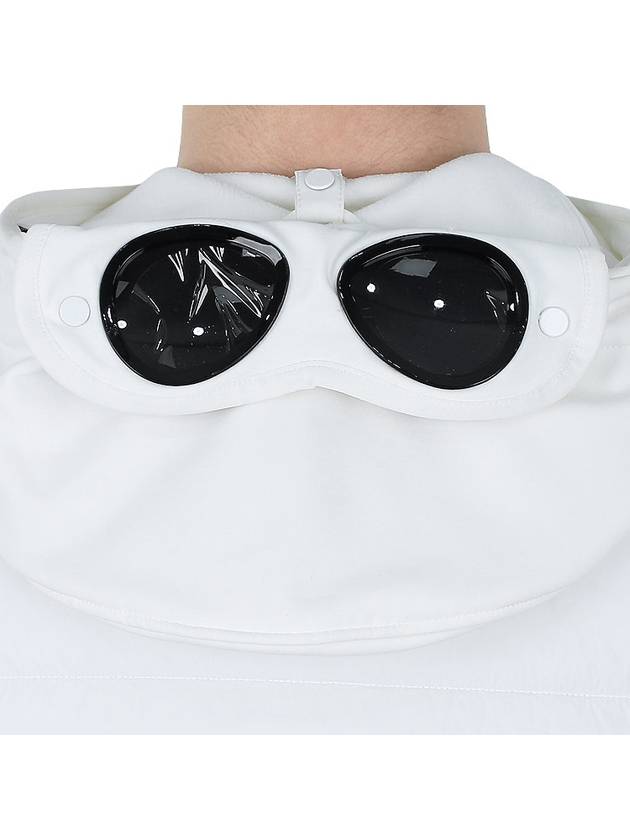 Shell R Mix Goggle Hooded Padded Vest White - CP COMPANY - BALAAN 9