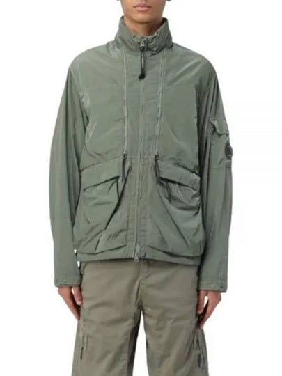 Men's Chrome-R Medium Zip-Up Jacket Green - CP COMPANY - BALAAN 2