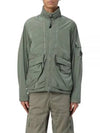 Men's Chrome-R Zip-Up Jacket Green - CP COMPANY - BALAAN 2