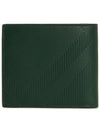 Plaid Check Leather Half Wallet Green - BURBERRY - BALAAN 3