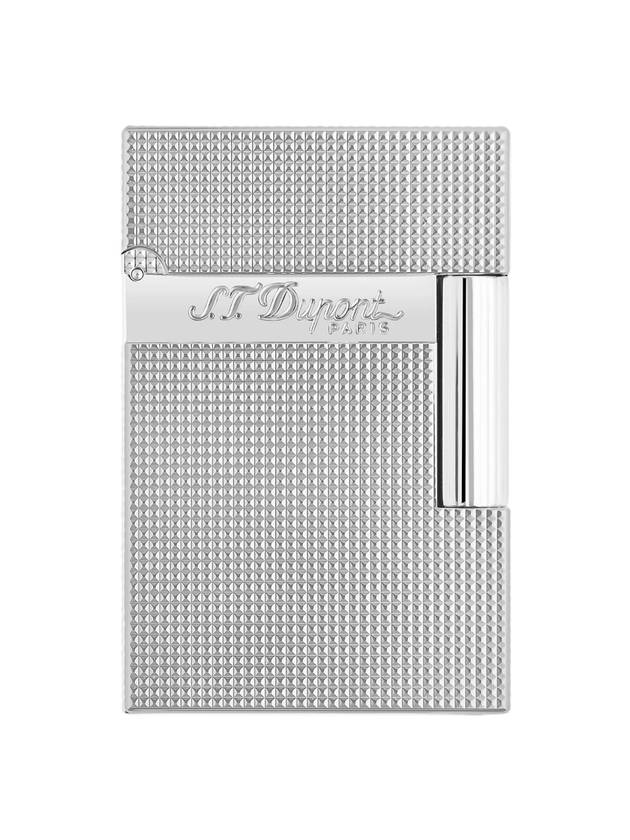 Line 2 Small Micro Diamond Head Palladium Lighter Silver - S.T. DUPONT - BALAAN 1