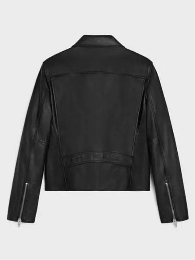 Leather Blouson Jacket Black - CELINE - BALAAN 3